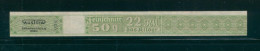 GERMANY 3RD (THIRD) REICH CIGARETTE BAND REVENUE FEINSCHNITT 50G 22RM DAS KILOGR GREEN AUSTRIA TABAKWERKE AG WIEN - Autres & Non Classés