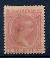 140013162  CUBA  ESPAÑA  EDIFIL  Nº  135  */MH - Kuba (1874-1898)