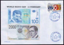 DZ 2014 - FDC - World Radio Day - Journée Mondiale De La Radio - Nikola Tesla Vs Marconi - Telecom