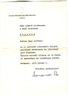 Hungary Original Autograph Signature Pál Losonczi Chairman Of The Hungarian Presidential Council  From 1967 To 1987 - Político Y Militar