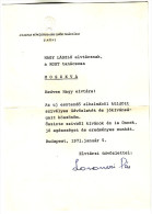 Hungary Original Autograph Signature Pál Losonczi Chairman Of The Hungarian Presidential Council  From 1967 To 1987 - Politicians  & Military