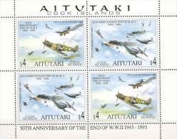Aitutaki 1995 End Of World War II 50th Anniversary Mini Sheet MNH - Aitutaki