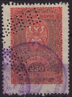 Yugoslavia 1933 - REVENUE / TAX Stamp - 250 Din - Used - Service