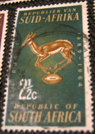 South Africa 1964 The 75th Anniversary Of South African Rugby Board 2.5c - Used - Gebraucht