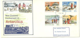 Recherches Scientifiques En Antarctique.(Géologie,Biologie,Glaciologie,Météoro Logie) Un FDC 1984. Yv. 859/62 - Antarctic Expeditions