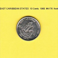 EAST CARIBBEAN STATES   10  CENTS  1986  (KM # 13) - Caribe Oriental (Estados Del)