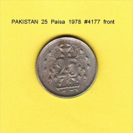 PAKISTAN   25  PAISA  1978  (KM # 37) - Pakistán