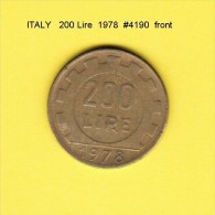 ITALY   200  LIRE  1978  (KM # 105) - 200 Liras
