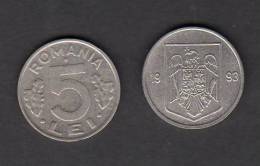 5 LEI 1993 / Circulated - Rumänien