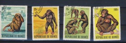 GUINEE 1969 CHIMPANZES  Scott N°531/34 OBLITERES - Scimpanzé