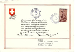 1944 Genral Guisan Weihnachtskarte Deutsch - Cartas & Documentos