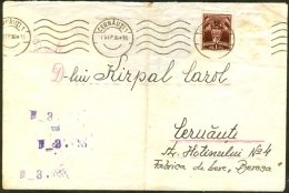 Lettre Expédiée De Cernâuti Le 7/9/1936 (un Timbre Manquant) - Covers & Documents