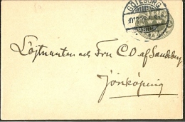 Lettre (entier Postal) Expédiée De Goteborg Le 20/12/1898 - Ganzsachen