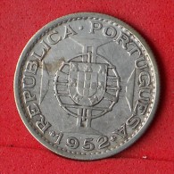 ANGOLA  10  ESCUDOS  1952  SILVER COIN KM# 73  -    (Nº07087) - Angola