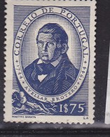 PORTUGAL N° 654 1E75 BLEU GRIS BICENTENAIRE DE LA NAISSANCE DE FELIX AVELAR BROTERO NEUF AVEC CHARNIERE - Neufs