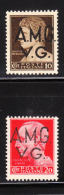 Italy 1945 Overprinted 2v MNH - Nuovi