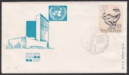 Yugoslavia 1962, Illustrated Cover "United Nation Day" W./ Special Postmark "Belgrade", Ref.bbzg - Cartas & Documentos