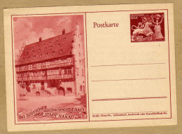 Carte Entier Postal Deutsches Reich Hanau - Hanau