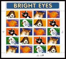 USA 1998 Bright Eyes Sheet Of 20   $6.40 MNH SC 3230-3233sp YV BF-2769-2773 MI SH3001-05 SG MS3471-74 - Hojas Completas