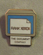 Pin's Rank Xerox - Photocopieur - Informática