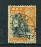 GOLD COAST  -  1948  Definitives  6d  Used As Scan - Côte D'Or (...-1957)
