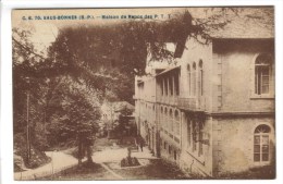 CPSM EAUX BONNES (Pyrénées Atlantiques) - Maison De Repos Des P.T.T - Eaux Bonnes