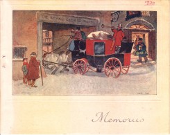 VERY OLD & VINTAGE GREETINGS CARD - 1930 CHRISTMAS AND NEW YEAR, PAINTING OF THE ROYAL GEORGE HOTEL - Autres & Non Classés