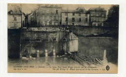 CP , MILITARIA , GUERRE 1914-1918 ,  SOISSONS , Le Vieux Pont Saint-Waast Détruit Par Les Allemands - Weltkrieg 1914-18