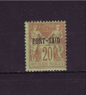 FRANCE Former Colonies PORT SAID Yvert Cat N°10  Mint Hinged - Neufs