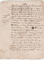 DOCUMENT DE 4 PAGES DU 21 JANVIER 1746 A DECHIFFRER - Manuscripts