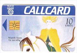 IRLANDA (IRELAND) - TELECOM EIREANN CHIP  - 1994 NIAMH FROM TIR NA NOG (TWO LOGO MORENO)     - USED - RIF. 8031 - Horses