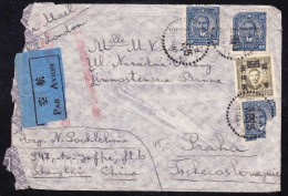 E-CHINA-20 LETER FROM CHINA TO PRAHA. - 1912-1949 Republic