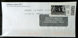 FRANCE 2013 - Rugby - Timbre En Ligne Sur Enveloppe - E-stamp - Rugby