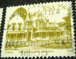 South Africa 1982 Melrose House Pretoria 25c - Used - Gebruikt