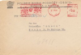 I4153 - Poland (1961) Warszawa 1: ORBIS Visit Poland - Storia Postale