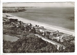 CPSM PLERIN (Côtes D´Armor) - LES ROSAIRES : Vue Aérienne De La Plage Avec Pointe De Pordic Et Pointe De Saint Quay - Plérin / Saint-Laurent-de-la-Mer