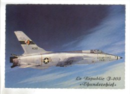 CPSM TRANSPORT AVIATION AVION - Le Républic F-105 "Thunderchief" - Silueta