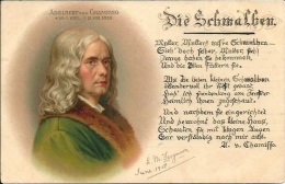 Postcard (Famous People) - Germany Deutschland Poet: Adelbert Von Chamisso - Schriftsteller