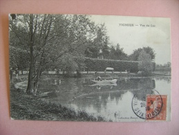 CP VIGNEUX SUR SEINE  VUE  DU  LAC  - ECRITE EN 1910 - Vigneux Sur Seine