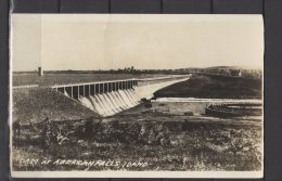 Dam At American Falls - 1929 - Carte Photo - Andere & Zonder Classificatie