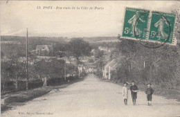 80 POIX   DESCENTE DE LA COTE DE PARIS - Poix-de-Picardie