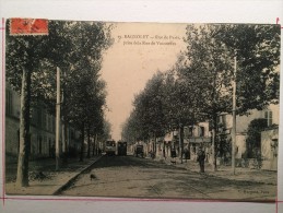 Bagnolet, Rue De Paris Prise De La Rue De Vincennes, Attelage, Tramways - Bagnolet