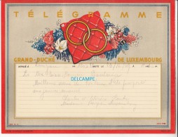 Télégramme Ancien Du Grand Duché Du Luxembourg - Déposé à L?????? En 1949 - Noces à BASCHARAGE - Voir Famille - Sonstige & Ohne Zuordnung
