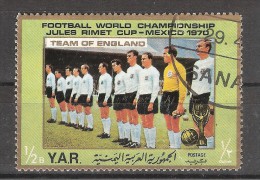 Y.A.R. Team Of  ENGLAND, FOOTBALL / FUTBOL, World Cup 1970 MEXICO Coupe Du Monde / Campeonato Mundial: Obl , TB - 1970 – Mexique