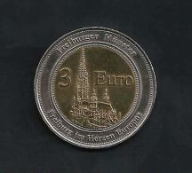 3 Euro Temporaire Precurseur FREIBURG  1997, RRRR, BI-Metall, Rhodia Park - Otros & Sin Clasificación