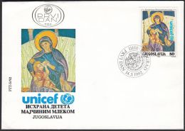 Yugoslavia 1992, FDC Cover "UNICEF Campaign For Breastfeeding", Ref.bbzg - FDC