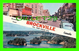 BROCKVILLE, ONTARIO - GREETINGS FROM - KING STREET - 2 MULTIVUES - - Brockville