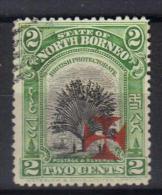 W361 - BORNEO DEL NORD 1916 ,  Yvert N. 151  Annullo A Sbarre - Noord Borneo (...-1963)