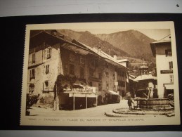 TANINGES Place Du Marché Et Chapelle STE ANNE-neuve - Taninges