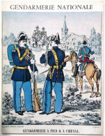 REVUE GENDARMERIE NATIONALE 1970 . AVIONS SUPERSONIQUES IMAGERIE POPULAIRE PALAIS JUSTICE  COTE D IVOIRE - Politie & Rijkswacht